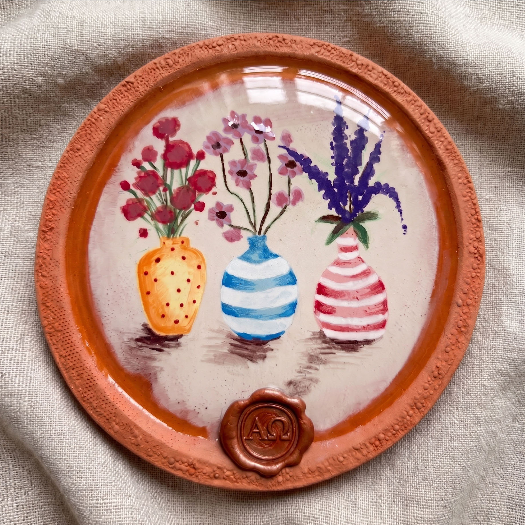Ceramic Painting with Daily Bible Verse — front view
